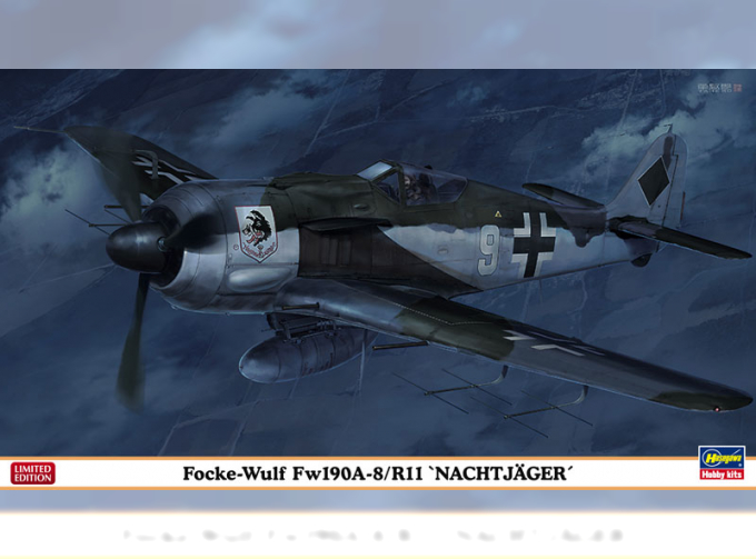 Сборная модель Немецкий ночной истребитель FOCKE-WULF Fw 190A-8/R11