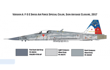 Сборная модель Американский многоцелевой истребитель Northrop F-5E Tiger II (Swiss Air Force)