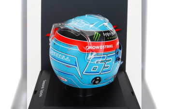 BELL HELMET F1 Casco Helmet Mercedes Gp W13e Team Mercedes-amg Petronas F1 N63 Brazilian Gp (2022) George Russel, Light Blue Red