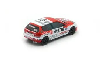 HONDA Civic EG6 #100 (RHD) JTC Idemitsu (1993), red/white