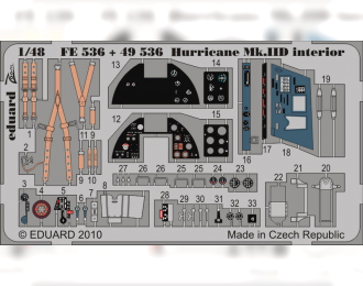 Цветное фототравление для Hurricane Mk. IID interior S. A.