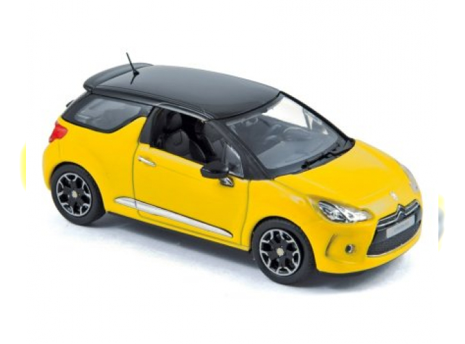 CITROEN DS3 (2010), yellow with black roof 