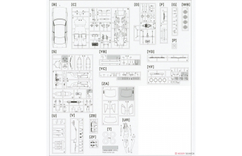 Сборная модель Isuzu 117 Coupe Поздняя версия (☆☆XE) с крутой фигурой девушки-красавицы