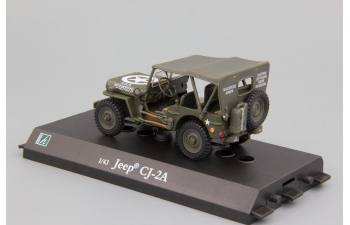 JEEP Willys CJ-2A Us Army, хаки, с тентом