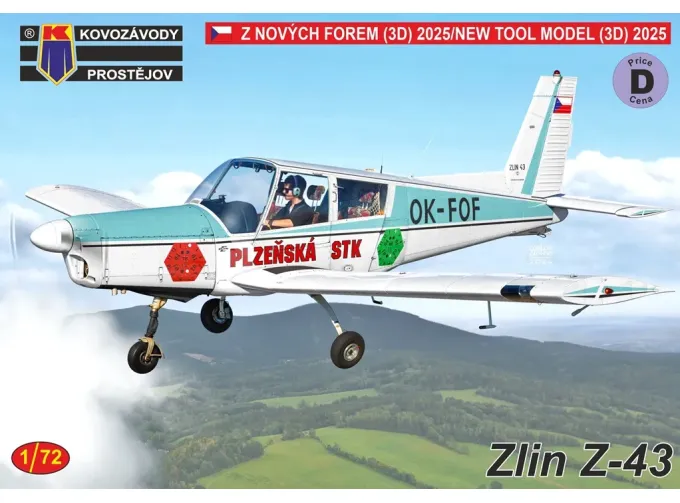 Сборная модель Zlin Z-43