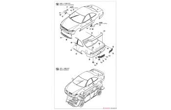 Сборная модель Trust Corolla Levin AE101