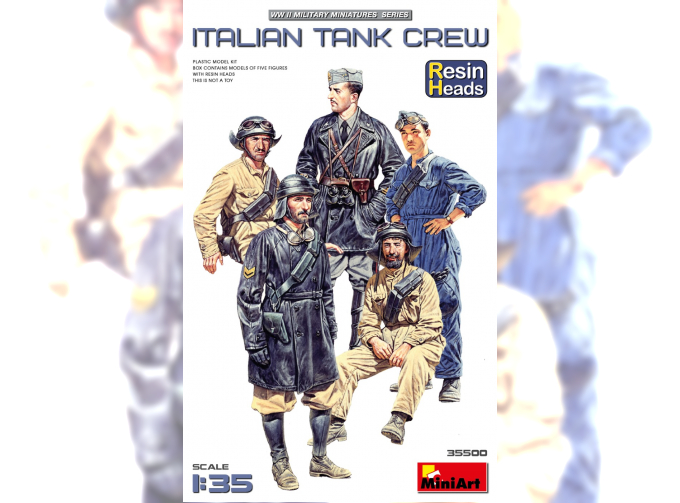 Сборная модель фигурки Экипаж итальянского танка / Italian Tank Crew Military