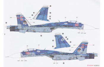 Сборная модель Российский палубный истребитель Su-33 Flanker-D