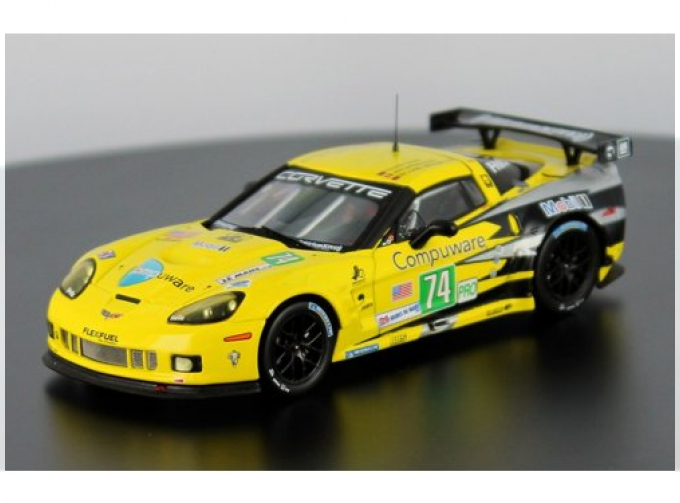 CHEVROLET Corvette C6 ZR1 #74 O.Garvin-J.Magnussen-R.Westbrook Le Mans (2011), yellow