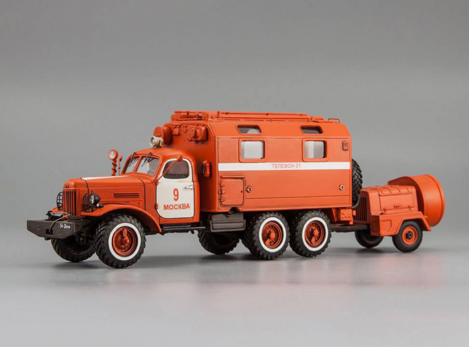 ЗИL 157К кунг-пожарный автомобиль ППУ с прицепом-дымососом (со следами эксплуатации)