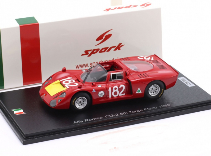 ALFA ROMEO T33/2 № 182 6th Targa Florio Baghetti, Biscaldi (1968)