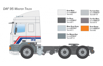 Сборная модель DAF 95 380 Space Cab Tractor Truck 3-assi 1980