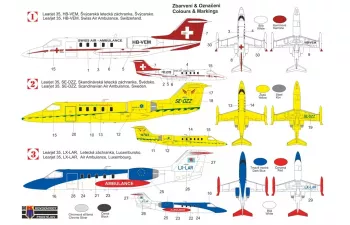 Сборная модель Learjet 35 “Ambulance”