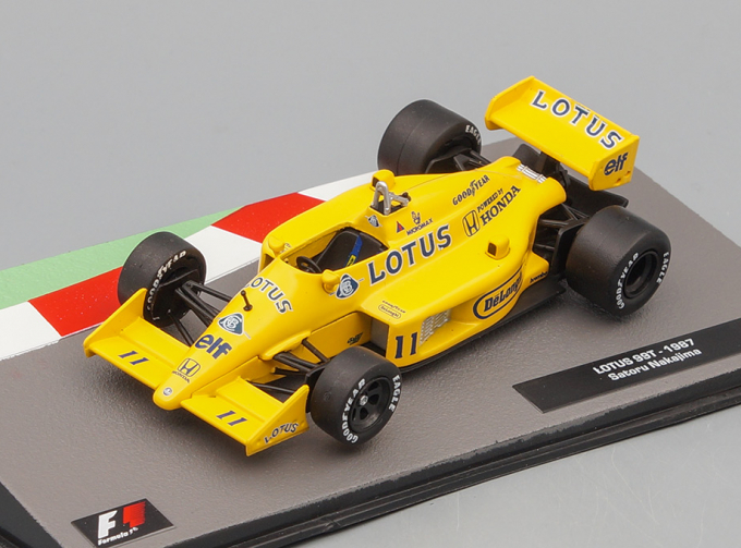 LOTUS F1 99t Honda Elf N11 Season (1987) Satoru Nakajima, Yellow