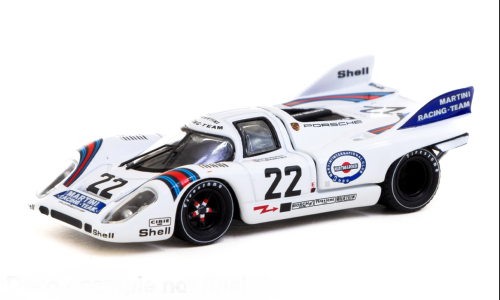 PORSCHE 917k 4.9l Team Martini Racing №22 Winner 24h Le Mans (1971) Helmut Marko - Gijs Van Lennep, White Blue