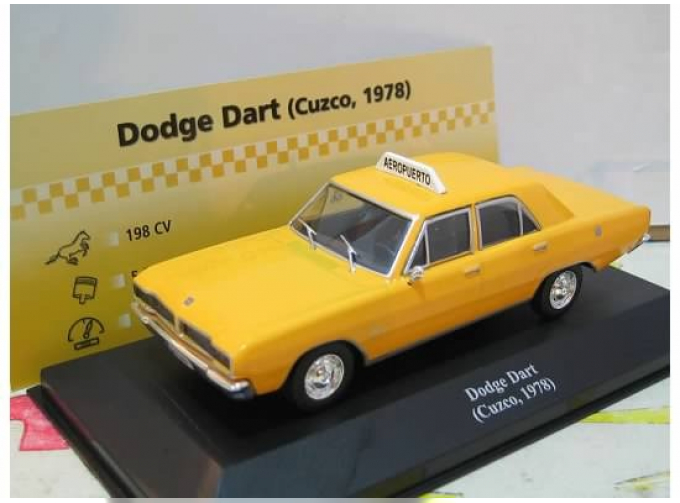 DODGE Dart (Cuzco, 1978), Collection Les Taxis du monde, yellow