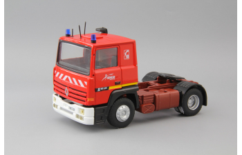 RENAULT R385ti пожарный с полуприцепом-транспортером + RENAULT 1000KG SAPEURS POMPIERS de Marboué 1980