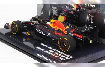 RED BULL F1 Rb18 Team Oracle Red Bull Racing N1 Winner Canadian Gp World Champion (2022) Max Verstappen, Matt Blue Yellow Red