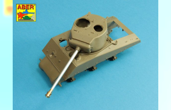 Металлический ствол U.S 76 mm M1A2 barrel with muzzle brake for Sherman M4 & M-18 Hellcat