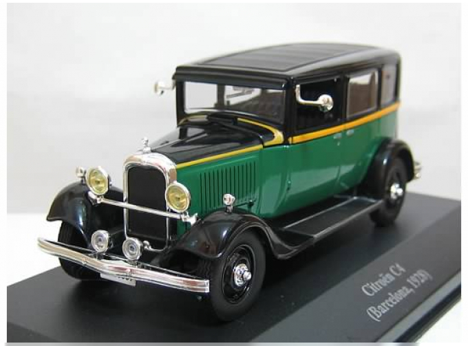 CITROEN C4 (Barcelona, 1928), Collection Les Taxis du monde, green / black