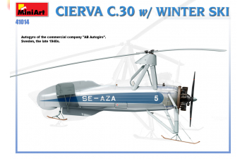 Сборная модель Вертолёт CIERVA C.30 w/ WINTER SKI