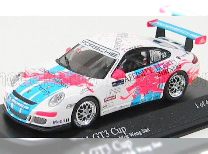 PORSCHE 911 Gt3 N 33 Carrera Cup Asia Macau 2007 M.weng Sun, White Light Blue Red