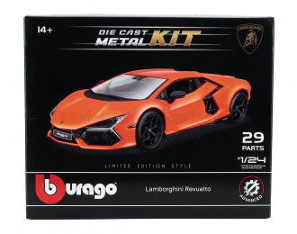 Сборная модель LAMBORGHINI Revuelto Hybrid (2023) -29 Pcs, Orange