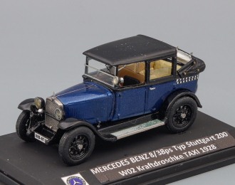 MERCEDES-BENZ 8/38ps Typ Stuttgart 200 W02 Kraftdroschke Taxi (1928), blue / black