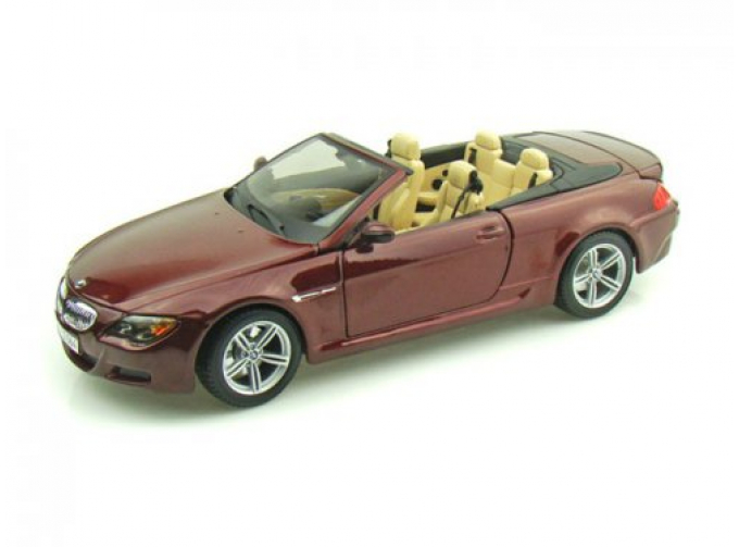 BMW M6 Cabriolet, бордовый мет