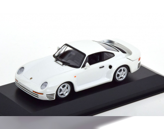 PORSCHE 959 (1987), white metallic