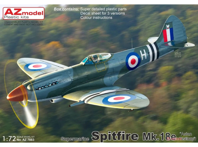 Сборная модель Supermarine Spitfire Mk.18e "Asian Teritory"
