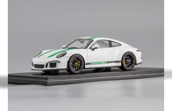 PORSCHE 911 R (2017), white / green