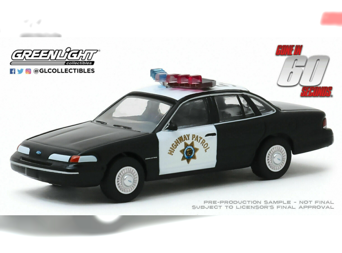 FORD Crown Victoria Police Interceptor "California Highway Patrol" 1992 (из к/ф "Угнать за 60 секунд")