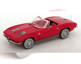 CHEVROLET Corvette C2 Stingray Convertible (1963), red