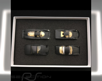 Set Porsche RAK 911 Targa / 914 / 907 / 910 black / crystal headlights 1/43 Märklin