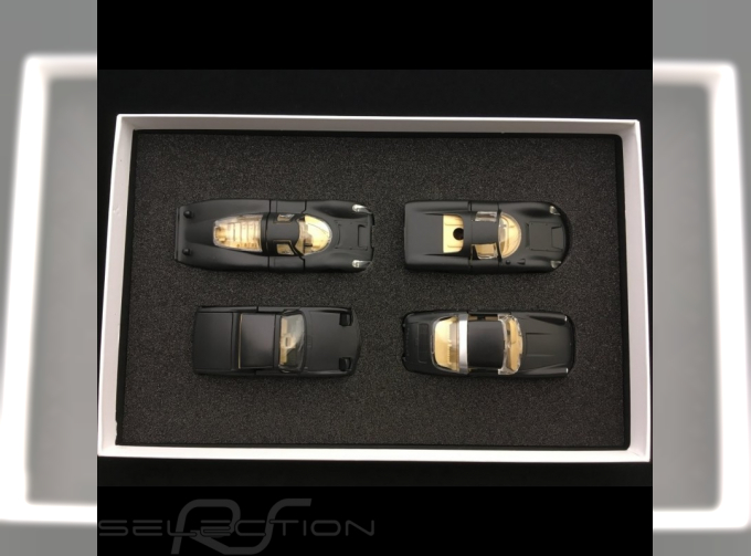 Set Porsche RAK 911 Targa / 914 / 907 / 910 black / crystal headlights 1/43 Märklin