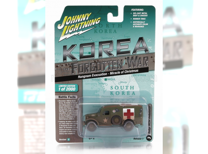 DODGE Wc54 4x4 Truck Military Ambulance Korea (1944), Military Green