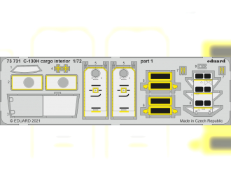 Набор фототравления для C-130H интерьер грузового отсека