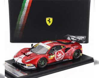 FERRARI 296 Gt3 3.0l Twin Turbo V6 Team Harmony Racing №52 Fia Gt World Cup Macau (2023) Weian Chen, Red Met White