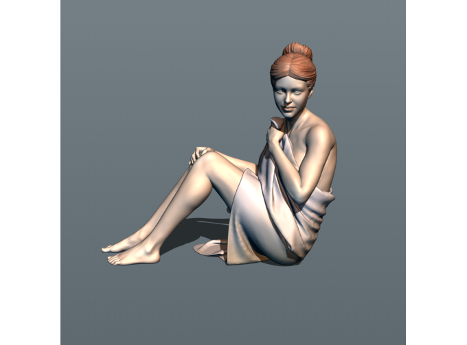 Фигурка Банщица 4, окрашенная