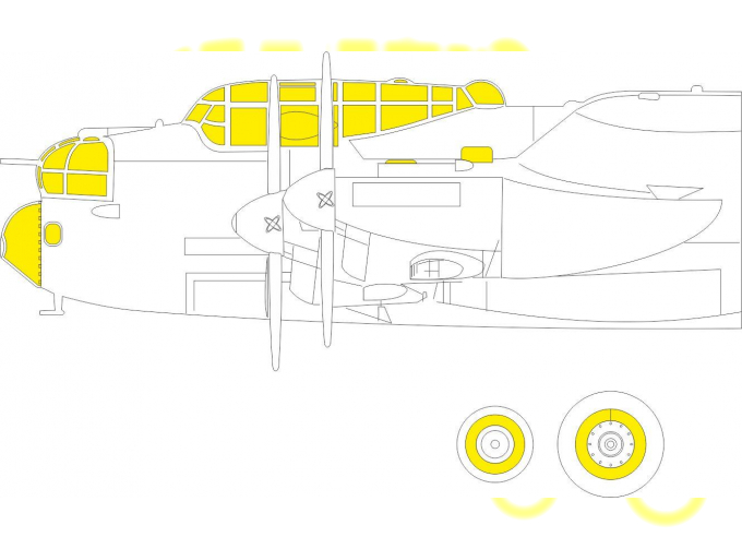 Окрасочная маска для Lancaster B Mk. I TFace