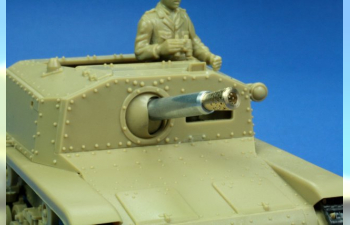 Металлический ствол для 75mm L/18 Barrel for italian Semovente M40