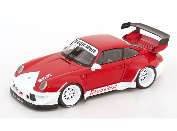 PORSCHE 911 (993) RWB Rauh-Welt Porco Rosso (2020), red white