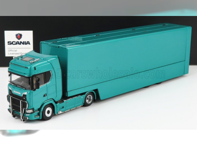 SCANIA S730 V8 Truck Car Transporter (2017), Green Met