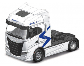 IVECO FIAT S-way 570 Tractor Truck 2-assi (2021), Blue Silver Met