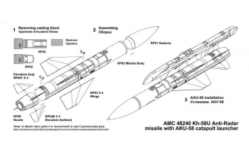 Противорадиолокационная ракета Х-58У с АКУ-58