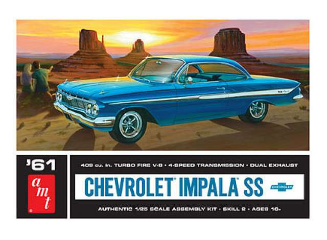 Сборная модель Chevrolet Impala SS car, plastic modelkit 1961