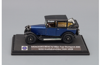 MERCEDES-BENZ 8/38ps Typ Stuttgart 200 W02 Kraftdroschke Taxi (1928), blue / black