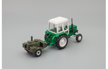 Трактор МТЗ-82 с прицепом Кухня, зеленый / белый / хаки