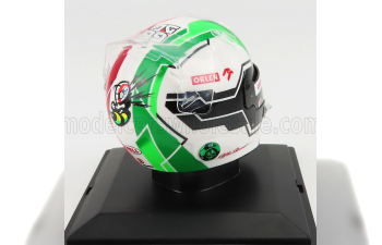 BELL HELMET F1 Casco Helmet Alfa Romeo C41 Team Orlen Racing N 99 Season (2021) Antonio Giovinazzi, White Red